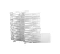 Ujjdwiurgh 70Pc 8X4.2Cm Porte-éTiquettes en Plastique Transparent pour éTagèRe en éTiquette de Prix de DéTail éTiquettes de Panier Clip sur éTiquettes pour Bacs de Stockage