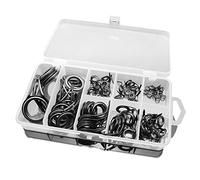 Ujjdwiurgh 75 Pcs/Lot Mixte Taille Canne A Peche Guide Pointe Forte Anneaux De Ligne Canne A Peche Guide Guides Pointe Set Kit De Reparation Bricolage Anneaux d'oeil