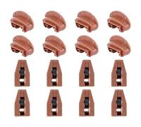 Ujjdwiurgh 8 Ensembles de Guides de Rail de Tiroir en Plastique pour Accessoires de Remplacement de Tiroir de Commode à Central