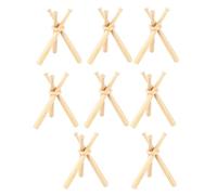 Ujjdwiurgh 8 Ensembles de Supports de Support de Baseball pour Affichage de Balles, Support D'Affichage en Bois pour Batte de Baseball, Support D'Affichage de Baseball