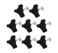 Ujjdwiurgh 8 Jeux de Boulons de Poignée de Tondeuse à Gazon, Écrou de Bouton de Poignée Triangulaire,Boulon à Vis, Écrou à Oreilles de Poignée de Tondeuse à Gazon, Écrou de Fixation Universel