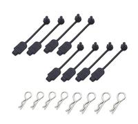 Ujjdwiurgh 8 PCS Clip de Carrosserie de Voiture RC Coque de Retenue en Caoutchouc Serrure à Boucle Fixe 8301 Pièces de Rechange Accessoires pour Véhicules 1/8 1/10 1/16