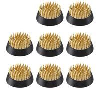 Ujjdwiurgh 8 Pièces Grenouilles à Fleurs Rondes en Laiton Porte-Fleurs en Métal Grenouilles à Fleurs Vase Japonais Arrangeur de Fleurs Grenouilles Florales (1,34 Pouces)