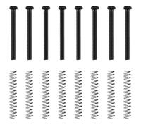 Ujjdwiurgh 8 pieces M3x30MM Pick-up de guitare electrique de Humbucker Reglage l'hauteur vis et ressort - Noir
