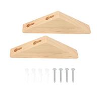 Ujjdwiurgh 8 PièCes SéRies Naturel Bois VêTements Cintre Mur Monté Manteau Crochet DéCoratif Porte-CléS Chapeau ÉCharpe Sac à Main Cintre de Stockage Salle de Rack