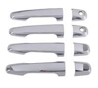 Ujjdwiurgh 8 PièCes SéRies pour L200 Triton Pickup 2006-2014 la Garniture de Couvercle de PoignéE de Porte ChroméE