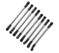 Ujjdwiurgh 8 PièCes SéRies Tige de Liaison en MéTal Tige de Traction Empattement pour 1/10 RC Voiture sur Axiale SCX10 90027 D90 D110 CC01 MST