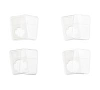 Ujjdwiurgh 8 Pièces Support D'Affichage à Pression pour Pièces de Monnaie, 4 Tailles, Étuis à Pièces Blancs pour Collectionneurs, Boîte de Présentation de Pièces de Monnaie, Porte-Monnaie en Plastique