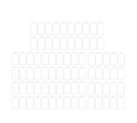 Ujjdwiurgh 80 Pièces de Marque-Places Vierges en Acrylique Arqué pour Mariage, Panneaux de Places Réservées pour les Numéros de Table