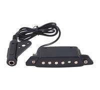 Ujjdwiurgh -85 Noir 6 Trous Son Trou Pick-Up Avec Actif Puissance Sangle Broche De Fin Jack Pour Guitare Acoustique