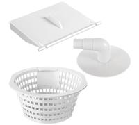 Ujjdwiurgh 8928 Panier d'écumoire de piscine avec coude à 90 degrés 8929