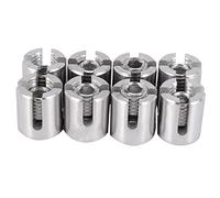 Ujjdwiurgh 8PièCes SéRies Treillis de Mur Vert de Câble MéTallique D'Acier Inoxydable Ajustant le Croisé de L'Agrafe 3Mm