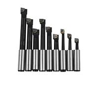 Ujjdwiurgh 9 Pcs Alliage Dur Jarret Bar AléSage Set Carbure Pointe Barres 12 Mm Pour 2 Pouce 50 Mm AléSage TêTe Pour Tour Fraisage De Tour