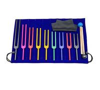 Ujjdwiurgh 9 PCS Coloré en Alliage D'Aluminium Diapasons Thérapie Diapasons Thérapie de la Parole