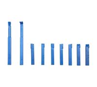 Ujjdwiurgh 9 Pièces de Forets à Tige Carrée en Carbure Brasé pour Tour à Fer, Bleu, 8 X 8 mm