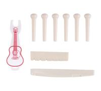 Ujjdwiurgh 9 PièCes SéRies Broches de Pont de Guitare Acoustique, les PièCes et Accessoires de Guitare Restaurent Parfaitement le Son Pur