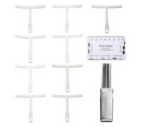 Ujjdwiurgh 9 PièCes SéRies Jauge de Rayon de la Sous-ChaîNe + Outil RèGle D'Action de ChaîNe + Fichiers Noix de Selle de Pont de Guitare Ensemble D'Outils de RéParation de Guitare Accessoires