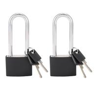 Ujjdwiurgh à Clé pour Ensemble de Casiers, Service de Verrouillage Étanche Extérieur à Manille avec Clé pour Hangars, Portails, Clôtures, Rangement à Loquet, 2 Pièces