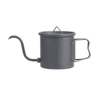 Ujjdwiurgh à Col de Cygne en Titane Pur avec Poignée Pliable pour L'Infusion de Thé pour les Voyages et le Camping.