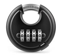 Ujjdwiurgh à Disque à Combinaison à 4 Chiffres avec Anse en Acier Trempé pour Abris de Jardin, Unité de Stockage, Casier de Gymnase Scolaire