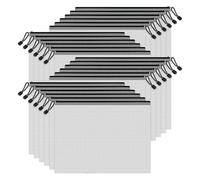 Ujjdwiurgh à Fermeture à Glissière en, 24 Poches à Fermeture à Glissière, Format Lettre A4, Rangement pour Organisateur Dossier à Glissière pour L'École, Fournitures Bureau