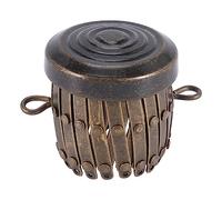 Ujjdwiurgh à Finition Ronde MatéRiel pour Cadre de Sac à Main PièCes pour Stylo Sac à Embrayage pour Cadre Fermoir Cylindre à PièCes Accessoires pour Sac à Main (Bronze)