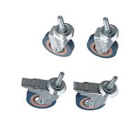 Ujjdwiurgh À Toute Épreuve 75mm Roulette Pivotante Avec Chariot À Freins Roulettes Roues Pour Meubles, Ensemble de 4