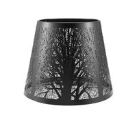 Ujjdwiurgh Abat-Jour, Abat-Jour en MéTal Tonneau avec Motif D' pour Lustre de Table Applique Murale Noir
