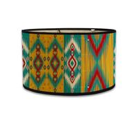 Ujjdwiurgh Abat-Jour en Forme D'Ovale avec Impression 30 * 30 * 20CM Abat-Jour Vintage pour Lustres et Lampadaires B