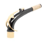 Ujjdwiurgh Accessoire de Cou Courb¨¦ pour Saxophone Alto, Li¨¨ge M¨¦tallique avec Remplacement de Finition Nickel¨¦e Noire, Or