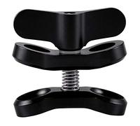 Ujjdwiurgh Accessoire pour appareil photo, lumières de plongée, boule papillon clip bras de serrage en aluminium pour caméra Gitup SJ6000 3+/4/5 Noir