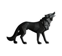 Ujjdwiurgh Accessoires de décoration d'intérieur - Décoration de table pour la maison, la chambre à coucher, le salon, le bureau, la statue de loup - Sculpture d'animal