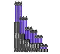 Ujjdwiurgh Accessoires de forets magnétiques D1 antidérapants et anti-chocs avec embouts de tournevis magnétiques (lot de 5)