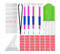 Ujjdwiurgh Accessoires de Peinture Pièces Outil d'art-Colle de Peinture Diamant Argile-Kit de Cire de Broderie Bricolage-Stylo à Points pour L'Artisanat