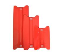 Ujjdwiurgh Accessoires de voiture en fibre de carbone pour enlever les bulles - Outil de nettoyage en feutre vinyle - Rouge