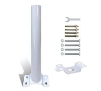 Ujjdwiurgh Accessoires d'installation de réverbère solaire extérieur 1 ensemble de support de montage de poteau de bras en métal