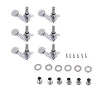 Ujjdwiurgh Accord De Fleur Chevilles/Cordes Pour/Télé/Guitare Acoustique 6L Argent