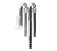 Ujjdwiurgh Acier Inoxydable Entrée d'eau D'Aquarium Écumeur Tuyau d'herbe d'eau Support de Tuyau de Crevette Accessoires de Filtre D'Aquarium de Poisson