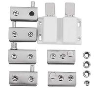 Ujjdwiurgh Acier Inoxydable Pivot de Porte Vitrée CharnièRe Double TêTe MagnéTique Ensemble de Capture 5-8Mm Porte VitréE