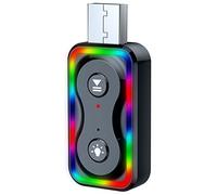 Ujjdwiurgh Adaptateur Bluetooth BT5.3 Récepteur Audio Récepteur Haut-Parleur pour Voiture Jack 3,5 Mm Câble Aux Bluetooth 5.3 5.0 4.2 4.0 Récepteur Émetteur Haut-Parleur Récepteur (Q1)