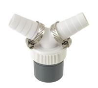 Ujjdwiurgh Adaptateur convertisseur de tube de vidange en Y 40 mm compatible avec les grandes machines à laver domestiques