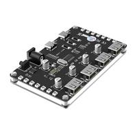 Ujjdwiurgh Adaptateur d'alimentation Multiple Double Bloc d'alimentation 4 en 1 Hub USB 2.0 avec LED Colorée pour PC, Ordinateur Portable, Clavier, Souris