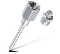 Ujjdwiurgh Adaptateur de graisse pour buse à aiguille étroite avec pointe en acier trempé, distributeur de graisse à nez aiguille avec filetage NPT 1/8"