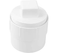 Ujjdwiurgh Adaptateur de Nettoyage D'Égout PVC 3 "PVC avec Bouchon PVC DWV Flush Egger pour Jardin en Plein Air, VR.