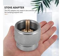 Ujjdwiurgh Adaptateur de RéChaud de Camping 1LB EntréE de RéServoir de Propane et Une Vanne Lindal EN417 Sortie Bouteille ExtéRieure LPG Canister Convertir