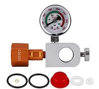 Ujjdwiurgh Adaptateur de remplissage de CO2 + manomètre de 3500 psi pour remplissage de soda, cylindre de soude rose artistique