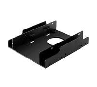 Ujjdwiurgh Adaptateur de support de montage pour disque dur SSD/HDD 3,5" à 2,5", double baie