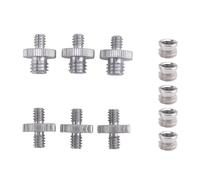 Ujjdwiurgh Adaptateur de vis fileté 1/4" 3/8" pour appareil photo/trépied/monopode/rotule/support d'éclairage