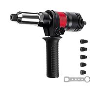 Ujjdwiurgh Adaptateur D'Écrou de Rivet Électrique 2,4-6,4 Mm, Clou de Rivetage Automatique, Outils de Rivetage Sans, Outil D'Écrou de Rivet Électrique avec Clé et Poignée