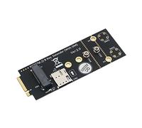 Ujjdwiurgh Adaptateur M.2 (NGFF) Key B avec fente SIM pour module 3G/4G/5G Prend en charge les cartes SIM Nano et 3042/3052 Type M.2 Key B Card Size